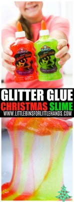 Elf Snot: Easy Christmas Slime! - Little Bins for Little Hands