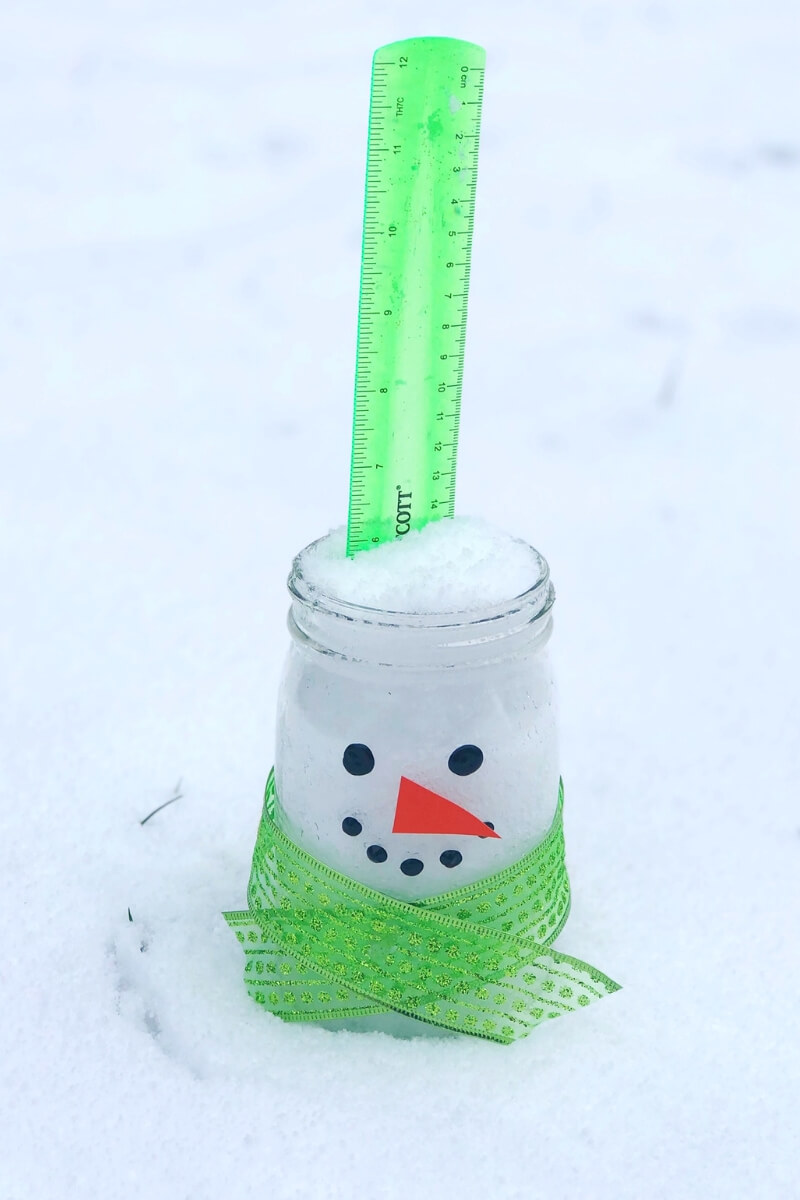 Snow science and STEM with measuring snow