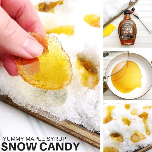Maple Syrup Snow Candy