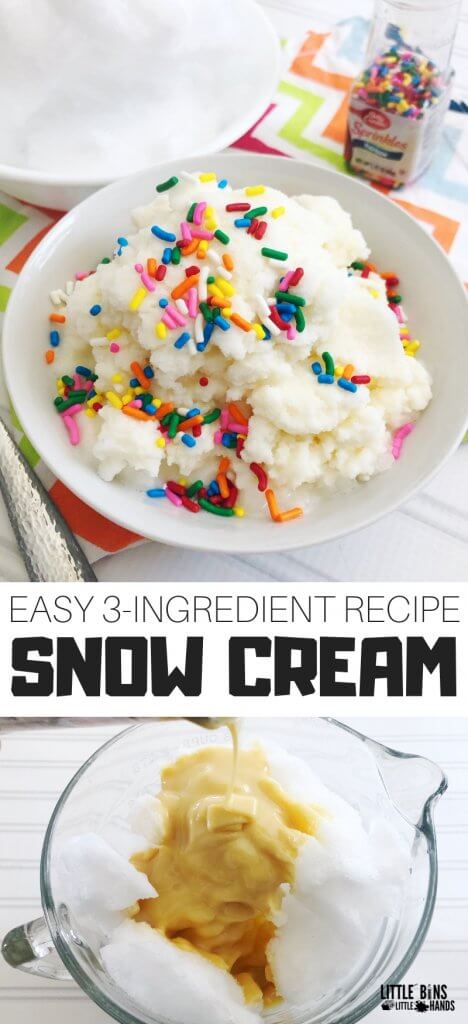 How to make snow ice cream with this easy snow cream recipe.