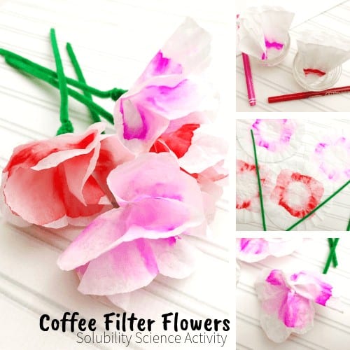 Coffee Filter Flowers For Kids To Make