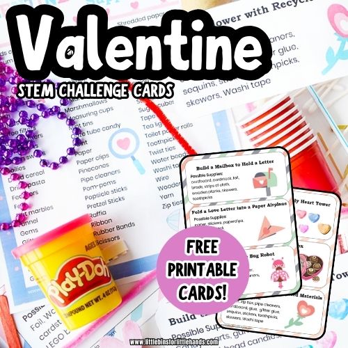 Valentines Day STEM Challenge Cards