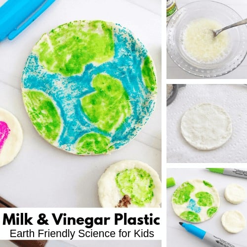 Milk and Vinegar Plastic Experiment