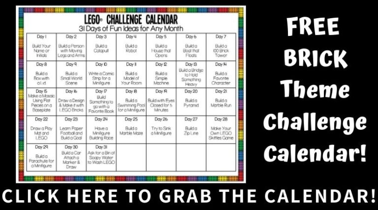 Printable LEGO Challenges For Kids - Little Bins for Little Hands