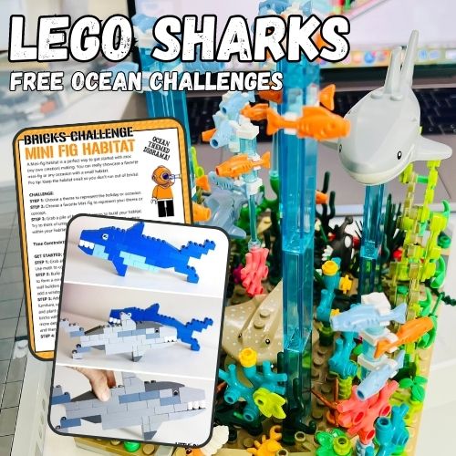 Build LEGO Sharks for Shark Week