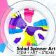 Salad Spinner Art Summer STEAM Project for Kids