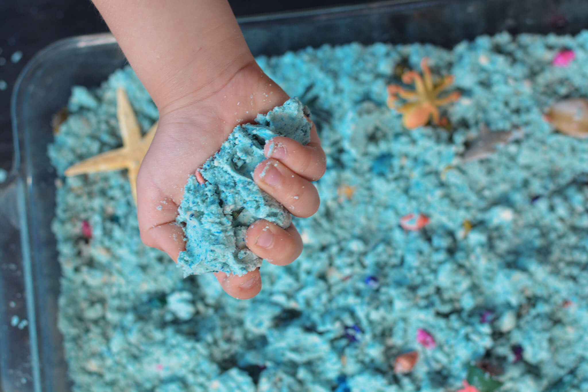 Colored Cloud Dough Recipe Little Bins for Little Hands
