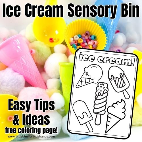 Ice Cream Sensory Bin