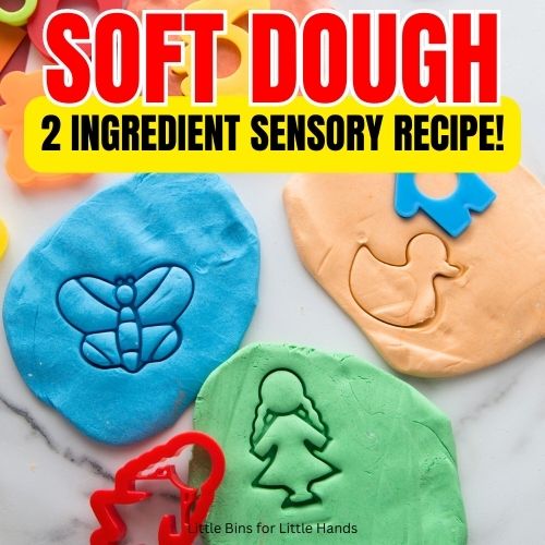Super Soft Cornstarch Playdough (Only 2 Ingredients!)