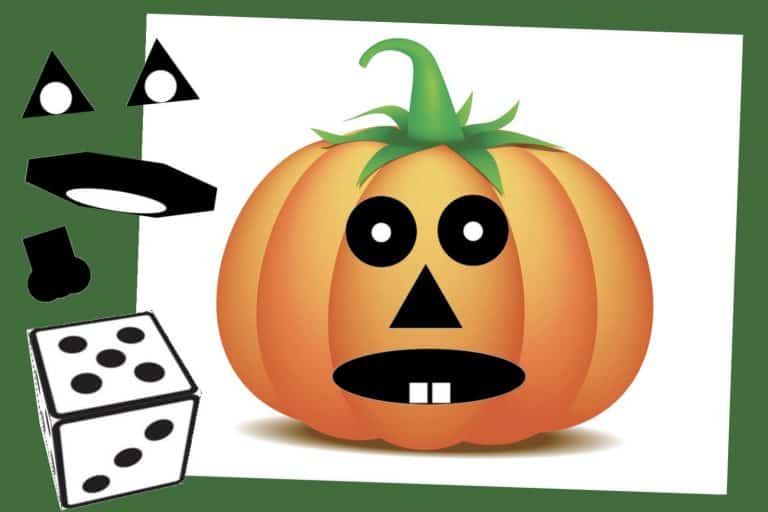 Roll A Jack O’ Lantern Halloween Math Game