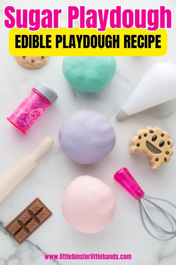 Edible Frosting Play Dough - One Little Project