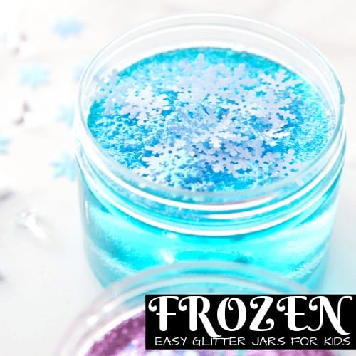 Elsa and Anna Frozen Glitter Jars