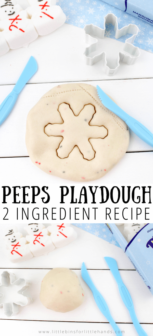 Try our easy 3 ingredient peeps playdough recipe.