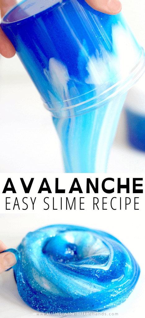 Learn how to make avalanche slime using our super simple saline solution recipe! 
