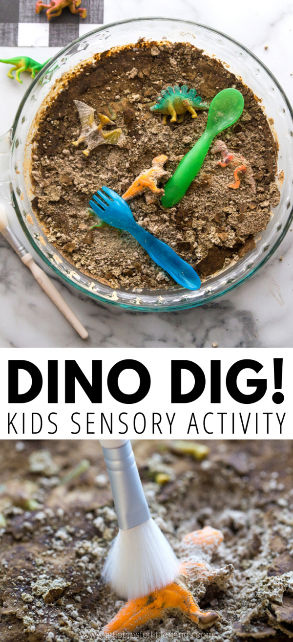 Fossils for kids activity. Learn how fossils are formed and create your own dinosaur dig the kids will love!