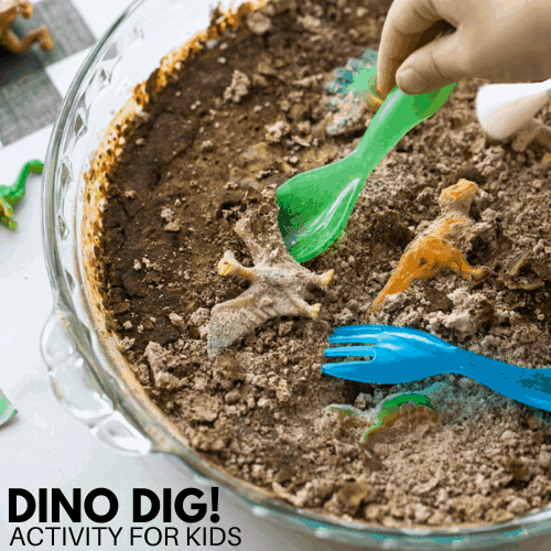 Fossils For Kids: Set Up A Dinosaur Dig Activity