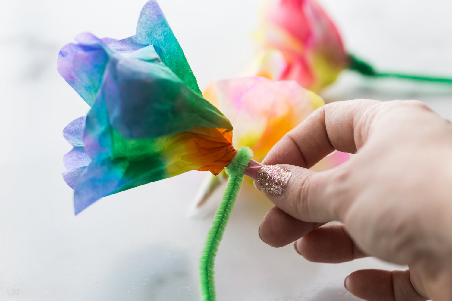 Easy Coffee Filter Flowers Little Bins for Little Hands