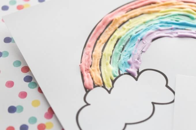 free printable rainbow template  little bins for little hands