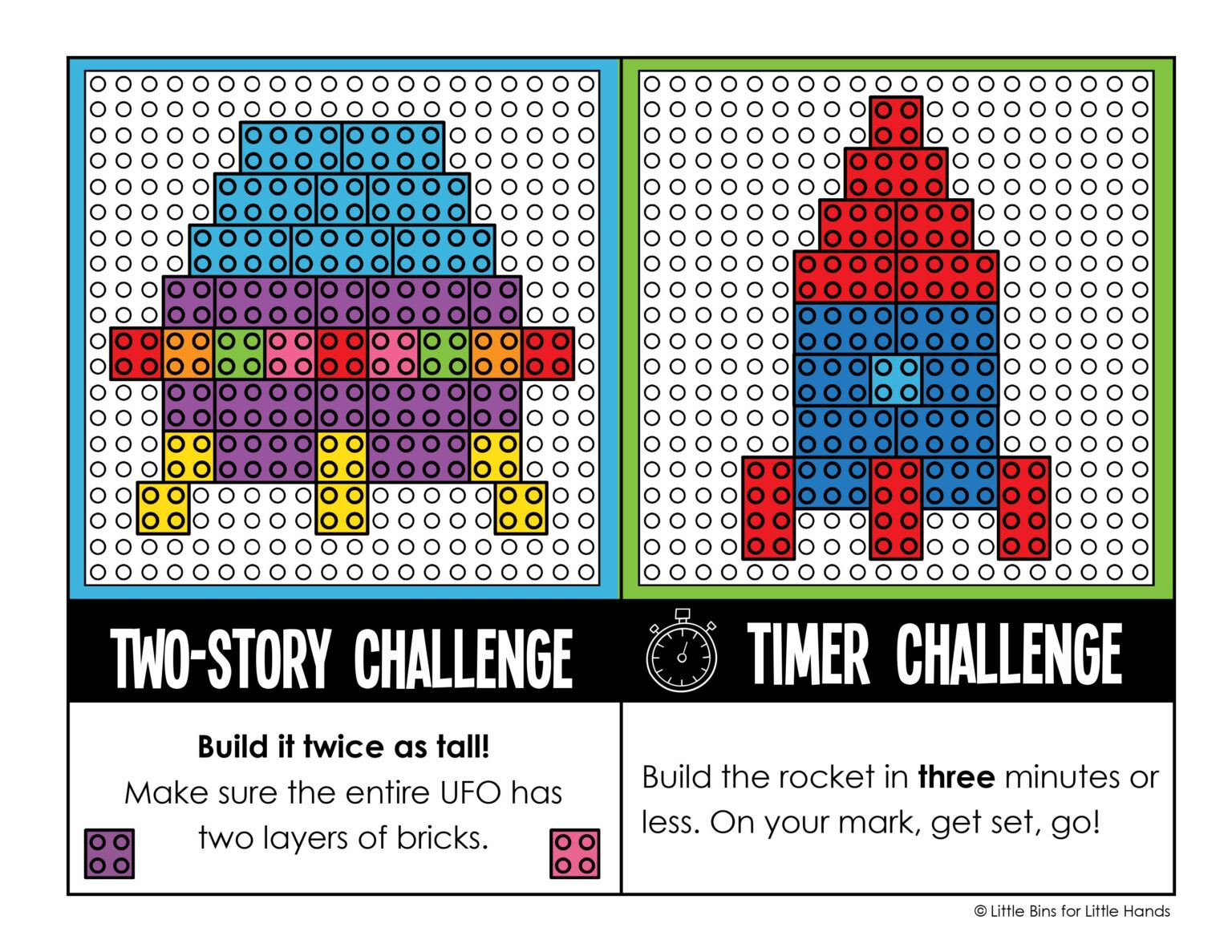LEGO Space Challenges Cards (FREE Printable Fun!)