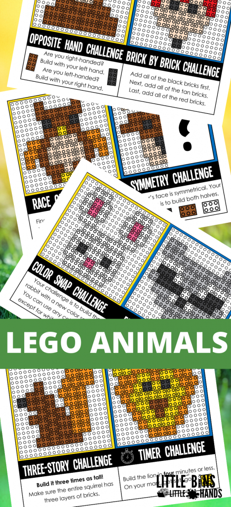 FREE LEGO Animal Challenge Cards for Fun Building!