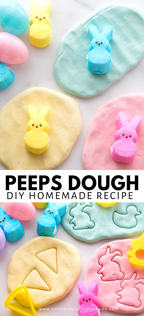 Easter Peeps Playdough Recipe - Little Bins for Little Hands