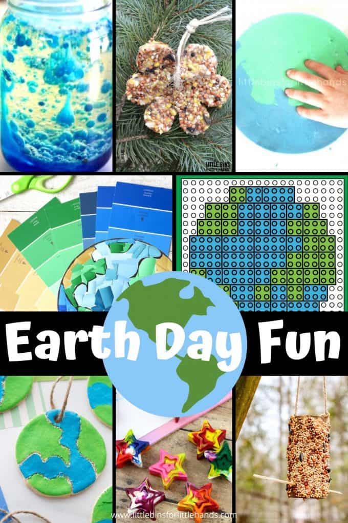 Earth Day activities for preschool, kindergarten, and early elementary age kids.
