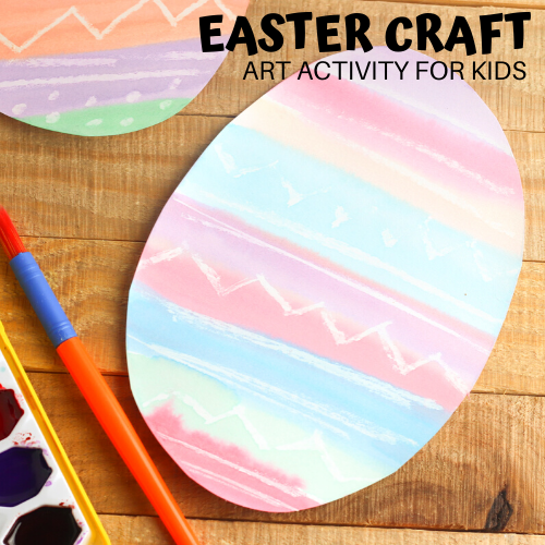 Wax Resist Easter Egg Craft