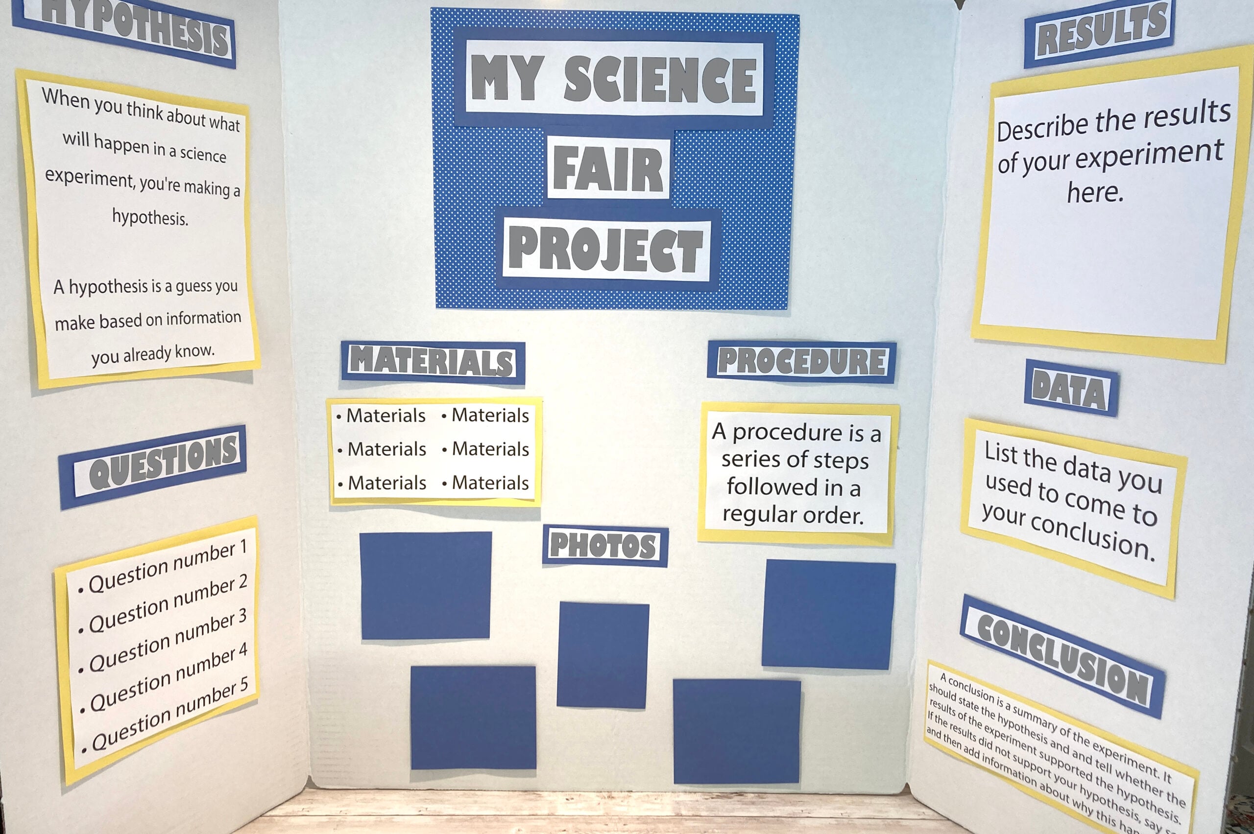 Science Fair Board Layout: What to Put on a Display Board