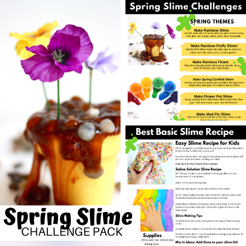 Spring Slime Activities and FREE Slime Challenge