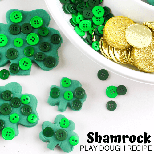 Shamrock Playdough For St Patrick’s Day
