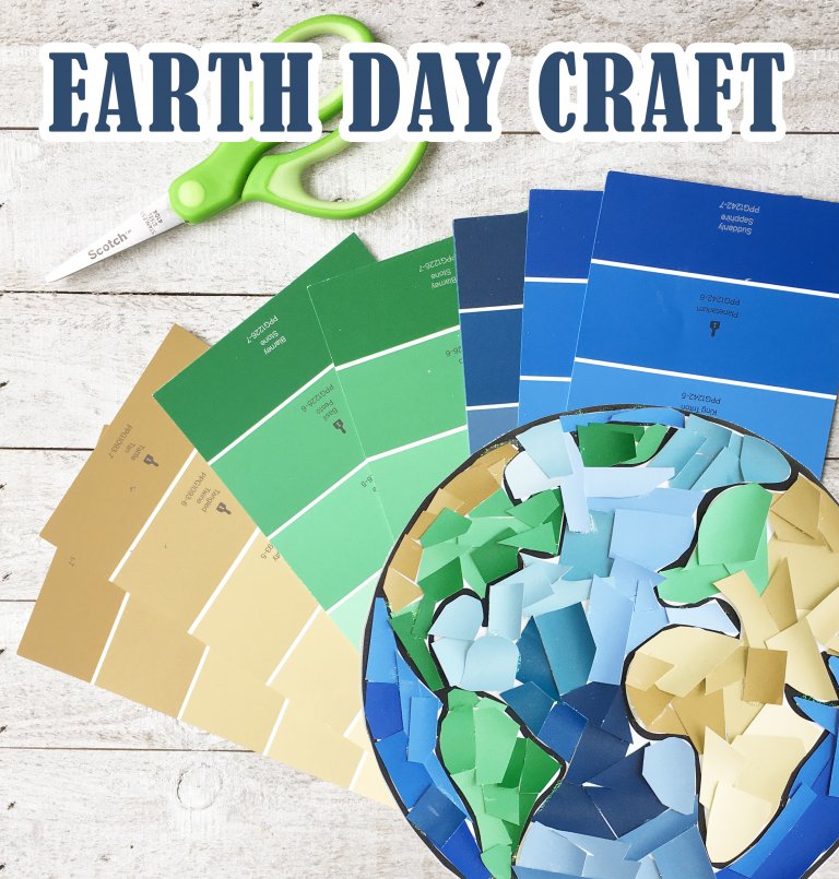 Earth Day Paint Chip Craft