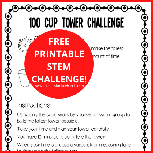 100 Cup Tower Challenge