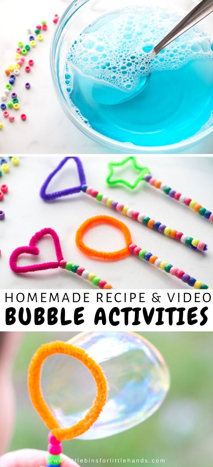 Geometric Bubble Wand Activity - Little Bins for Little Hands