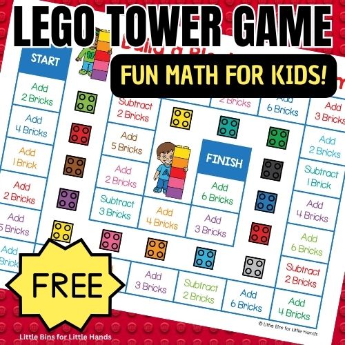LEGO Tower Game (Free Printable!)