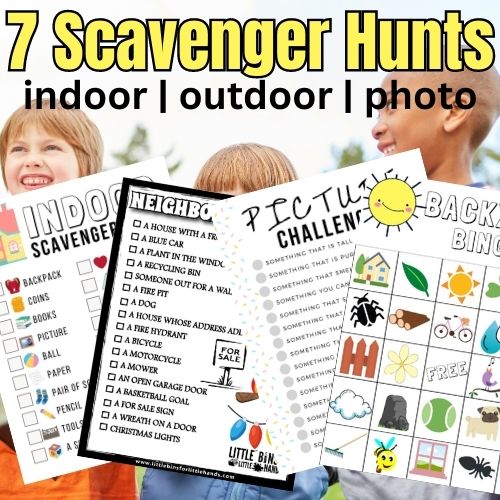 Free Printable Scavenger Hunt Pack for Kids