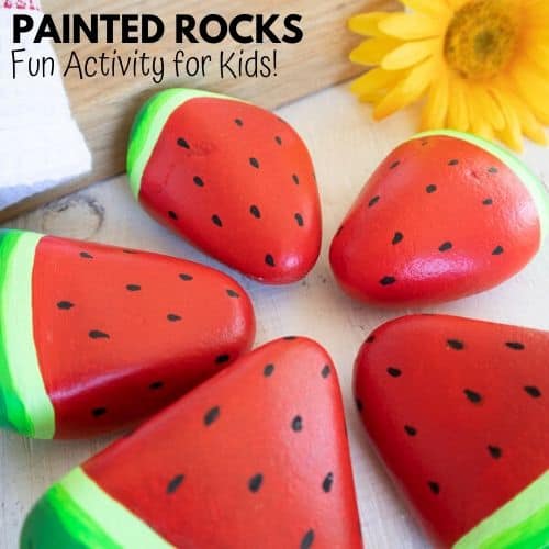 How To Make Painted Watermelon Rocks