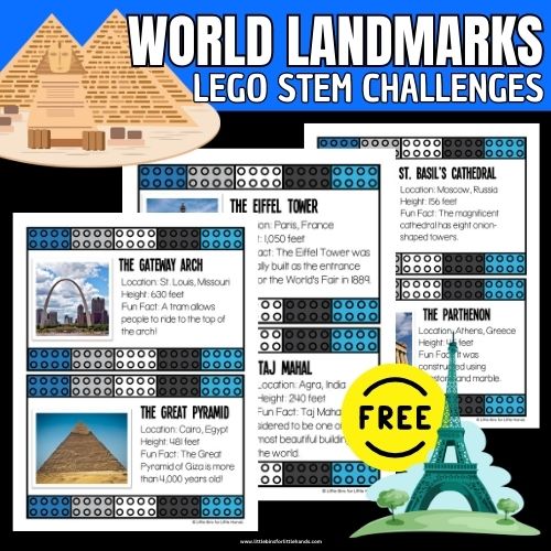LEGO Landmark Challenges (FREE Printable)