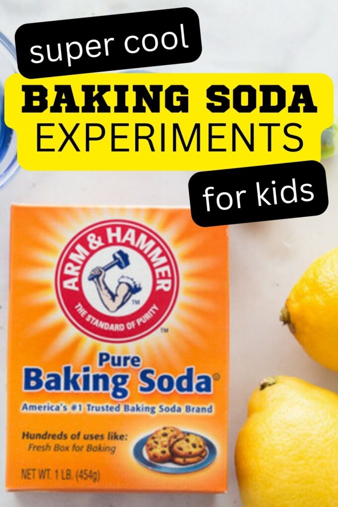 Different science experiments using baking soda