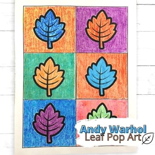 Warhol Pop Art with Leaves