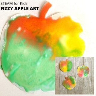 Apple Craft with Yarn (Free Apple Printable) - Little Bins for Little Hands