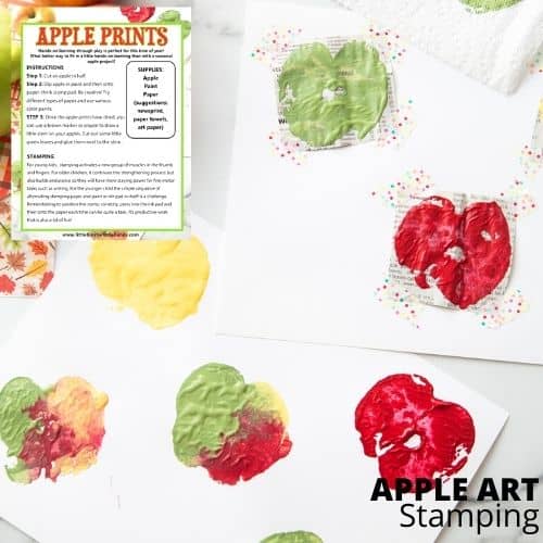 Apple Stamping Craft For Fall
