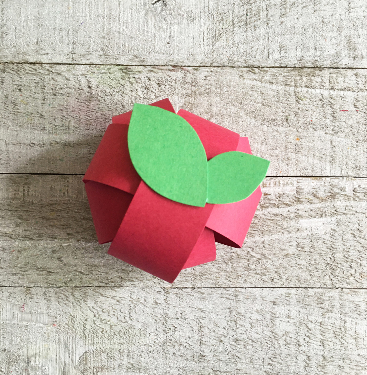 3D Apple Craft For Fall - Little Bins for Little Hands