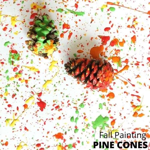 Pinecone Painting - Process Art with Nature!
