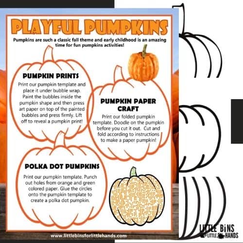 Printable Pumpkin Shapes Template