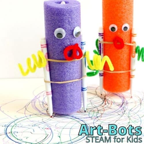 Pool Noodle Art Bots: Simple Drawing Robots For STEM