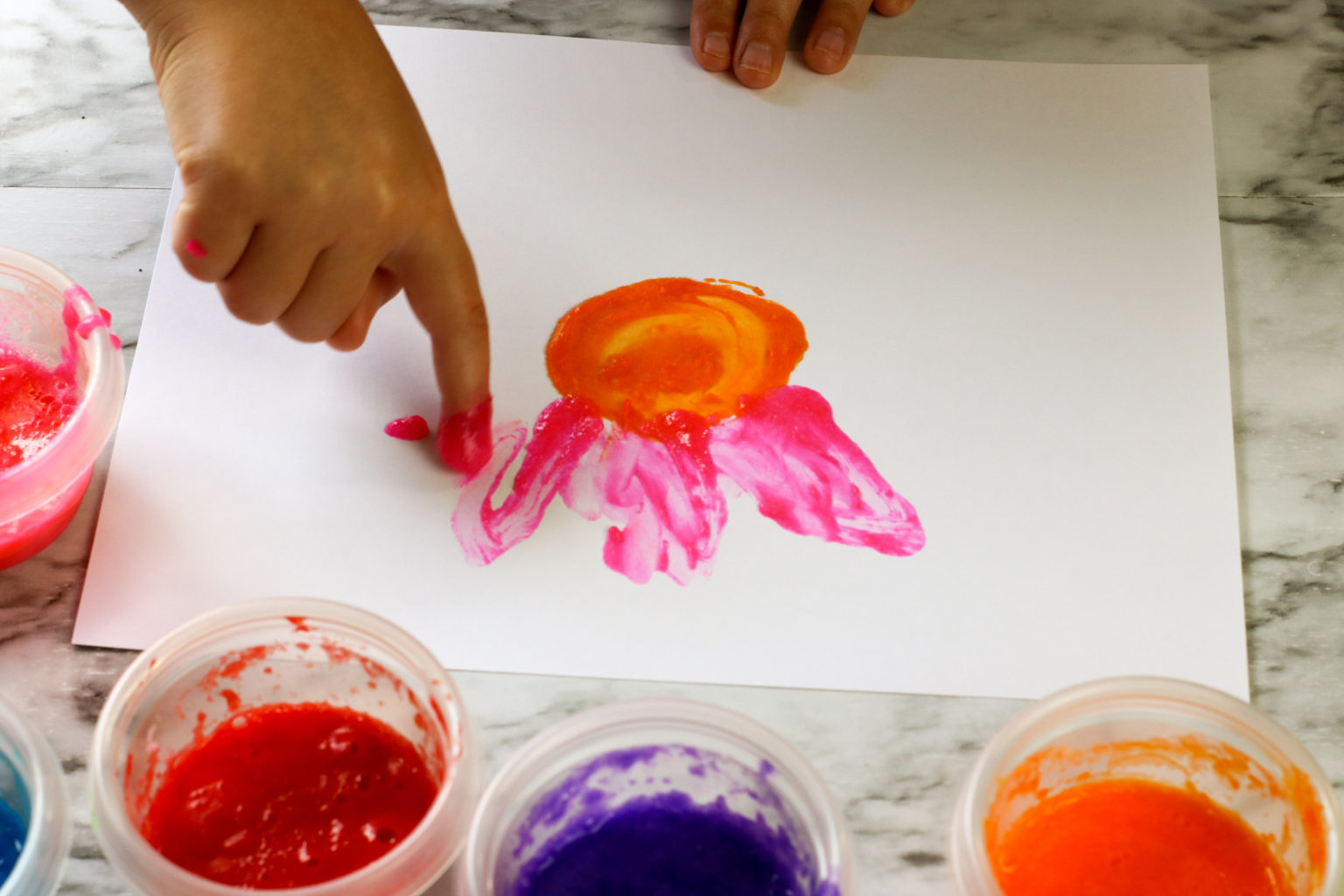 Easy Finger Paint Recipe Little Bins for Little Hands