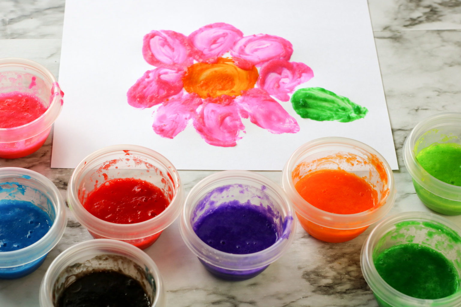 Easy Finger Paint Recipe Little Bins for Little Hands