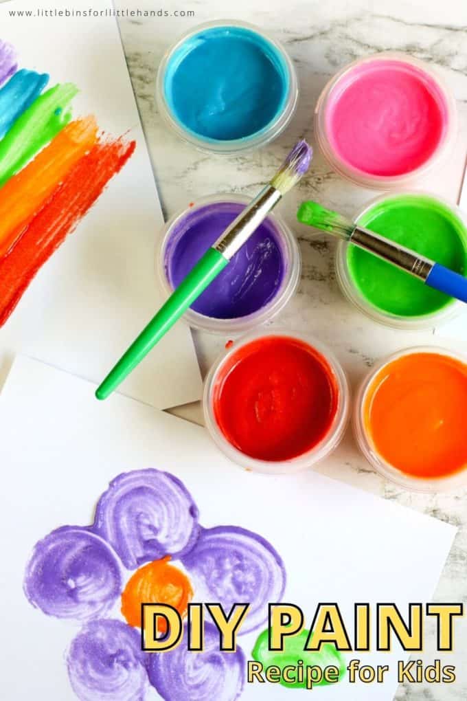 How To Make Paint With Flour - Little Bins for Little Hands