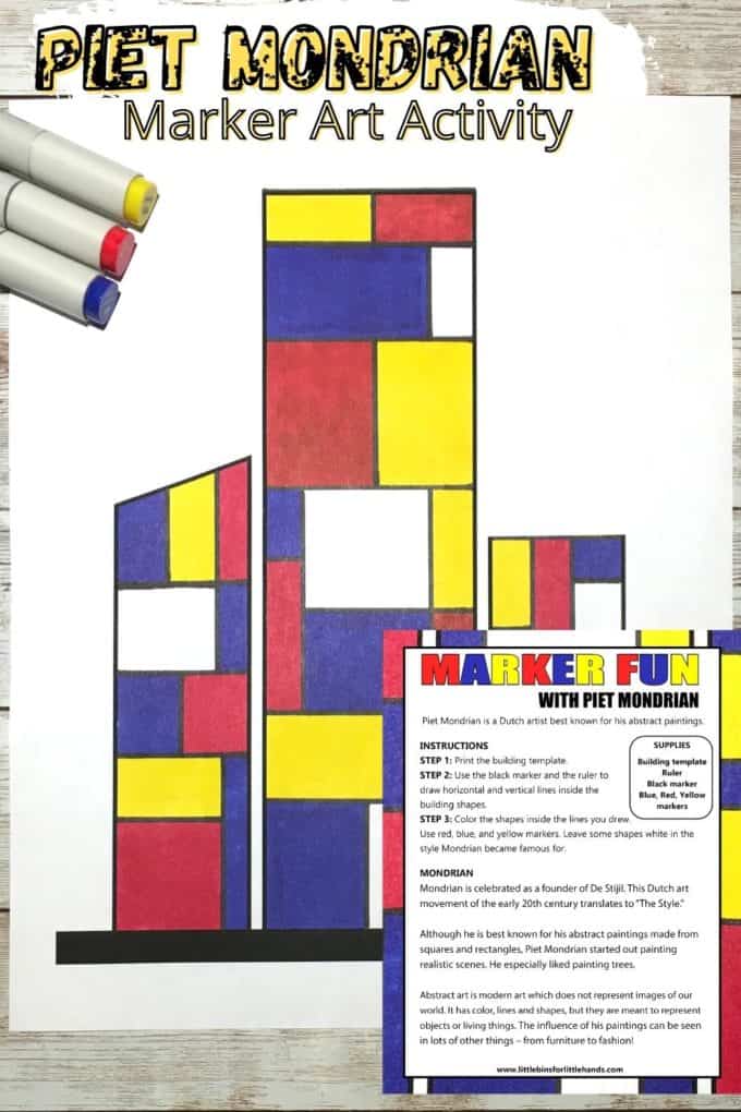 Mondrian Lesson Plan For Preschool