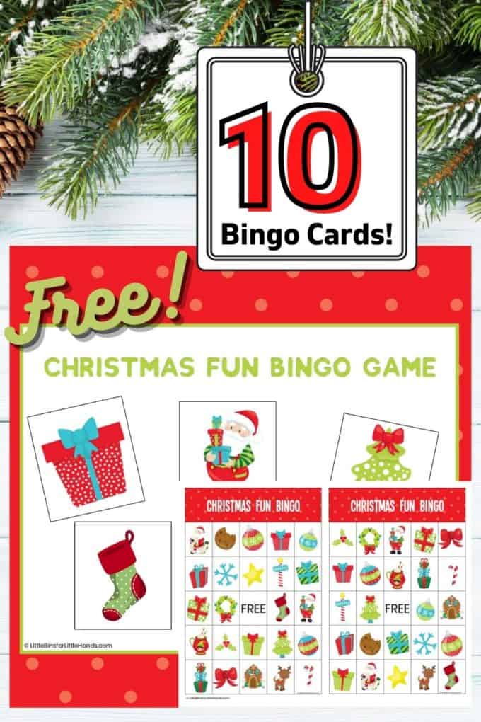 Christmas Bingo Game for Kids Free Printable